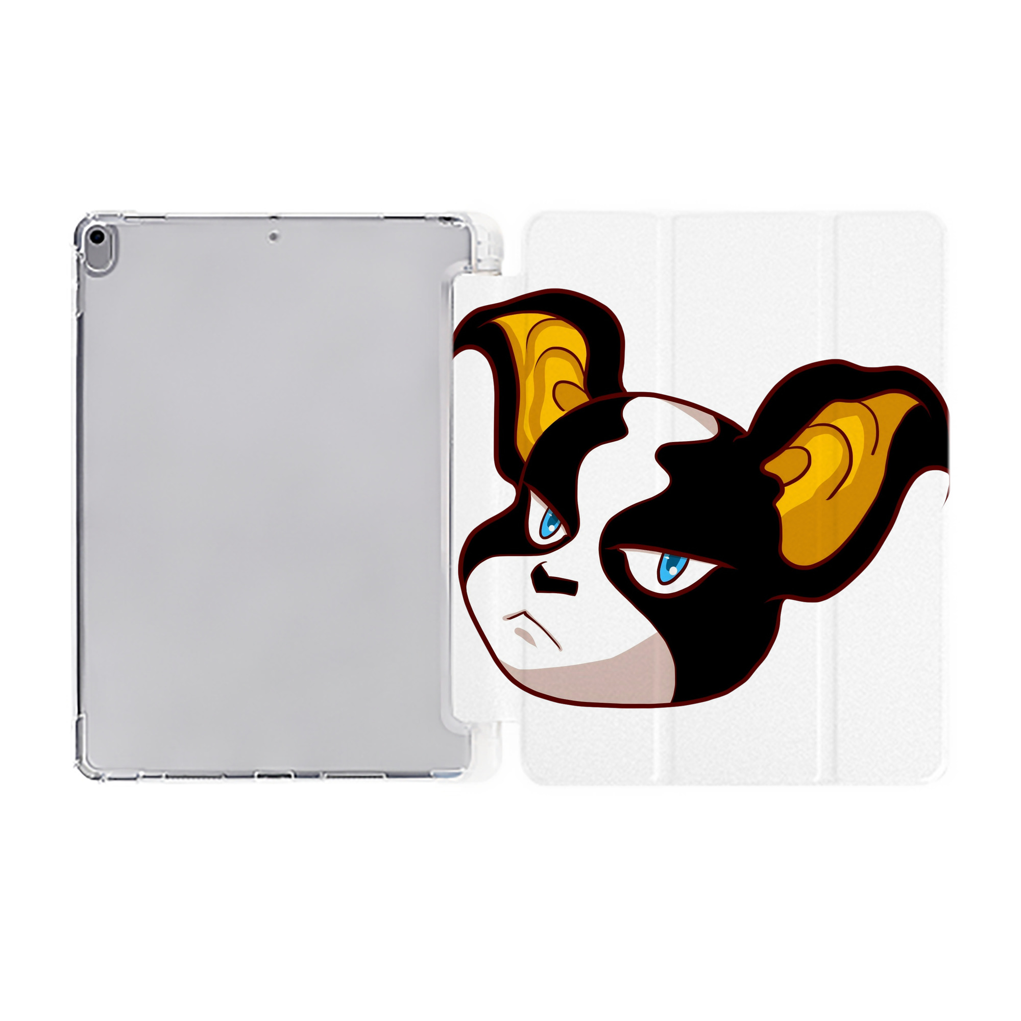 （画像用） ジョジョの奇妙な冒険 イギー JoJo's Bizarre Adventure Iggy IPad ケース ペン収納付き 三つ折りスタンド PUレザー×シリコン 対応機種9.5/10.5/10.9インチ